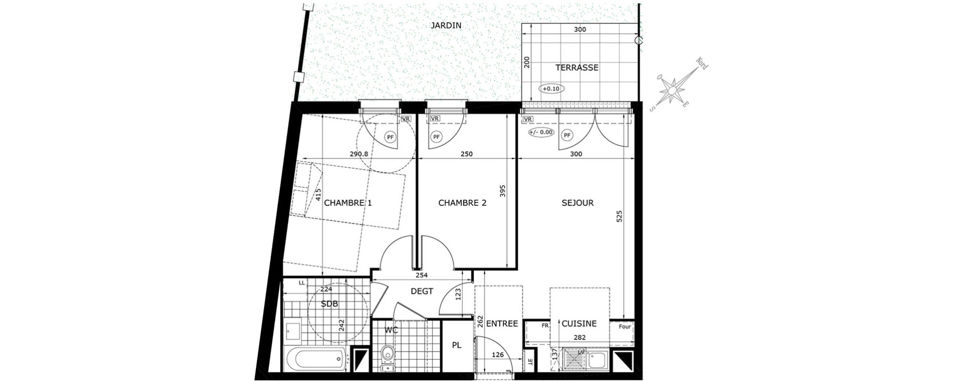 Appartement T3 de 56,40 m2 &agrave; Gretz-Armainvilliers Centre