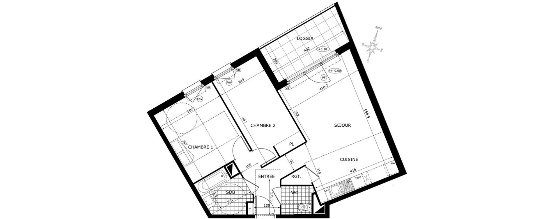 Appartement T3 de 63,05 m2 &agrave; Gretz-Armainvilliers Centre
