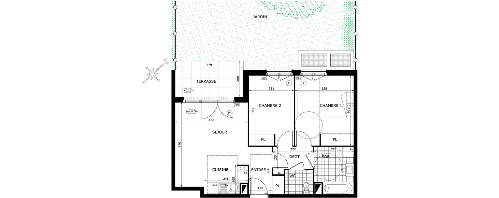Appartement T3 de 57,00 m2 &agrave; Gretz-Armainvilliers Centre