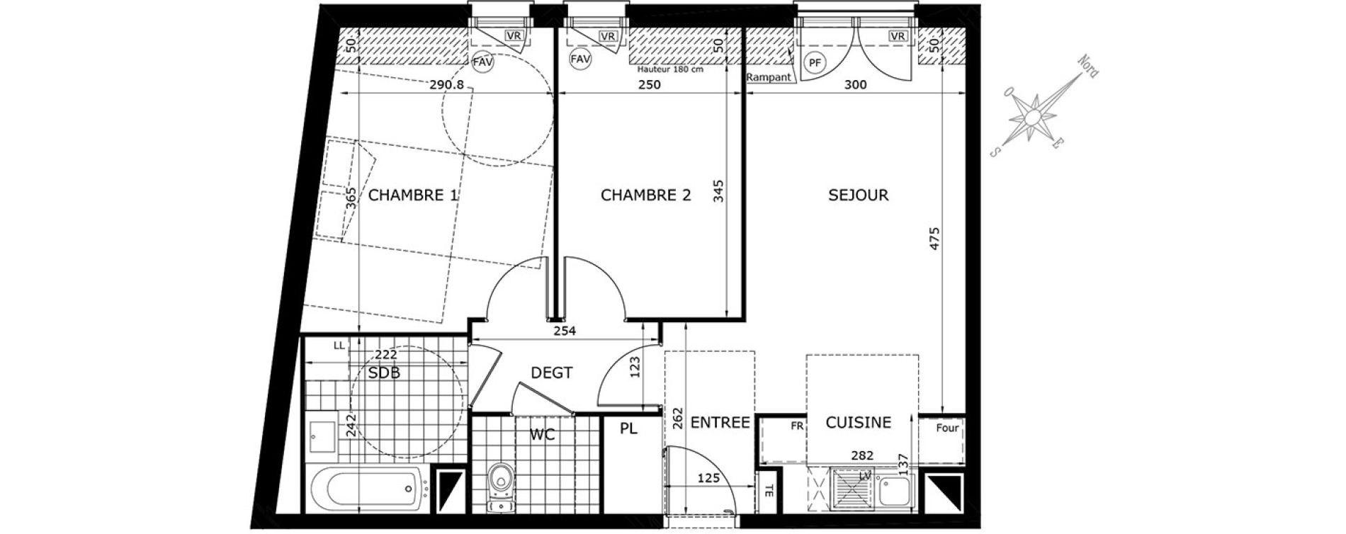 Appartement T3 de 54,10 m2 &agrave; Gretz-Armainvilliers Centre