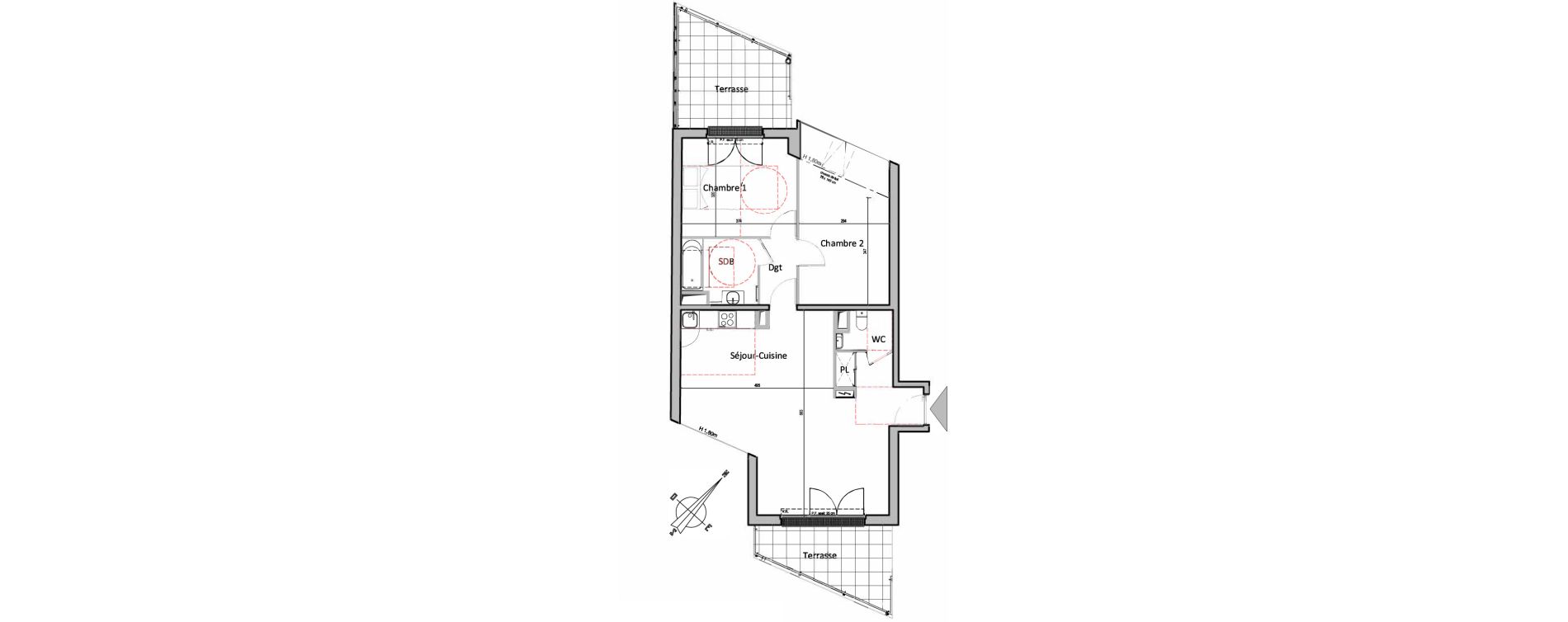 Appartement T3 de 70,86 m2 &agrave; Gretz-Armainvilliers Centre