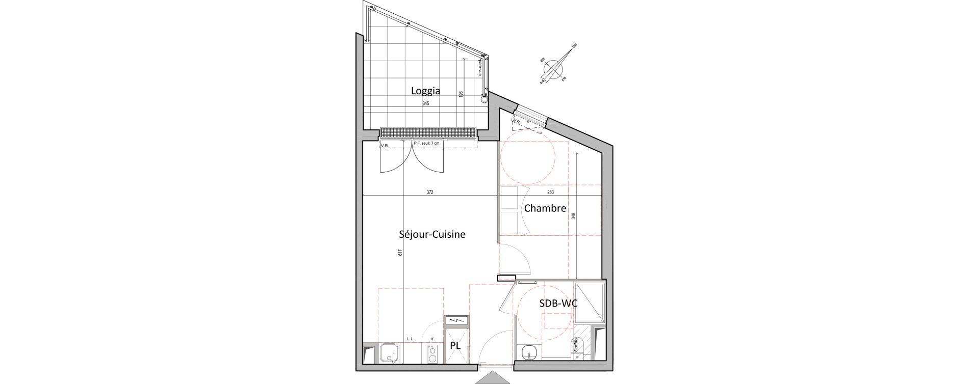 Appartement T2 de 40,09 m2 &agrave; Gretz-Armainvilliers Centre