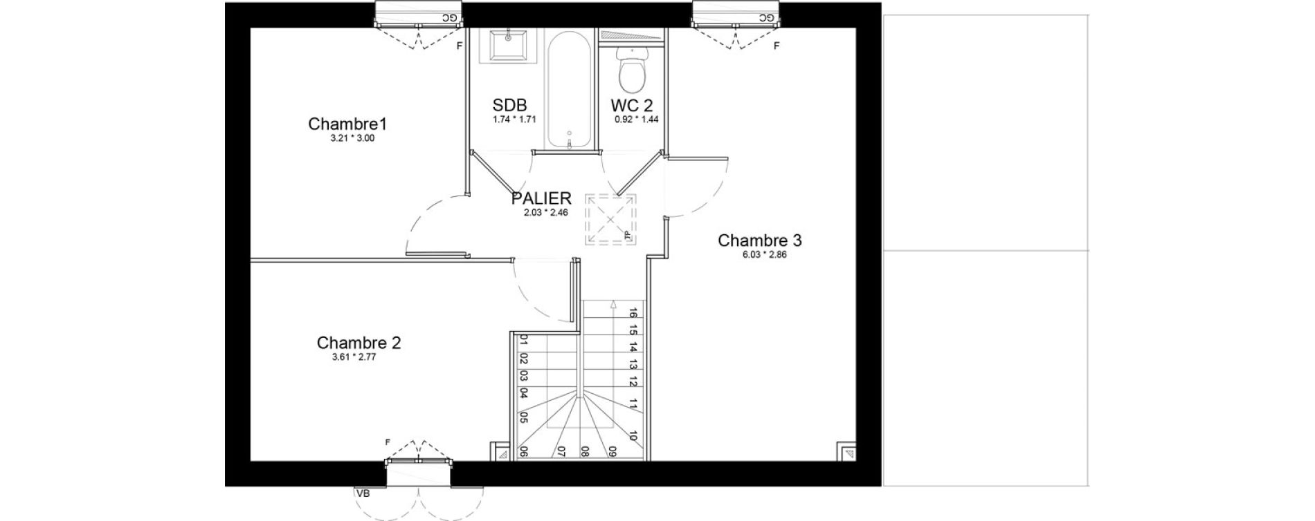 Maison T4 de 92,94 m2 &agrave; Isles-L&egrave;s-Villenoy Centre