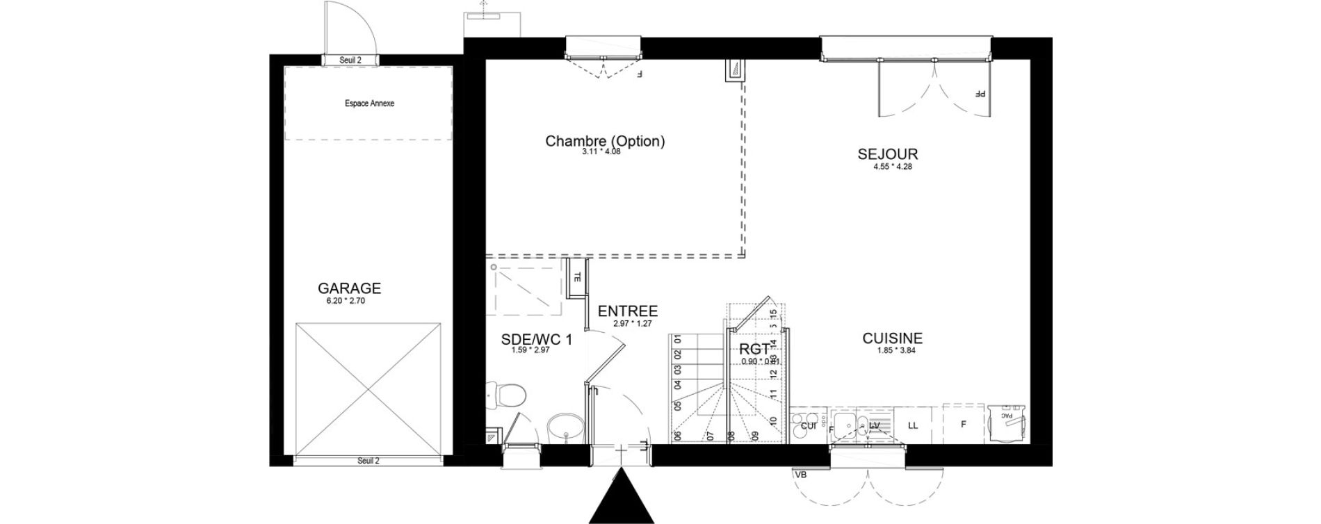 Maison T4 de 97,64 m2 &agrave; Isles-L&egrave;s-Villenoy Centre