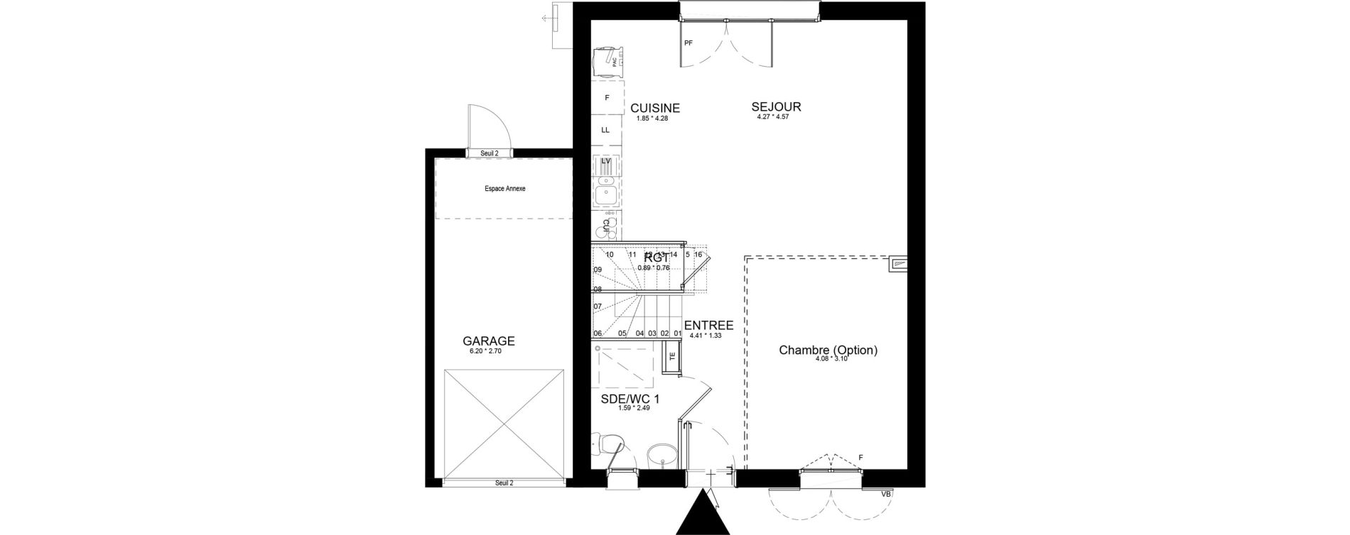 Maison T4 de 97,82 m2 &agrave; Isles-L&egrave;s-Villenoy Centre