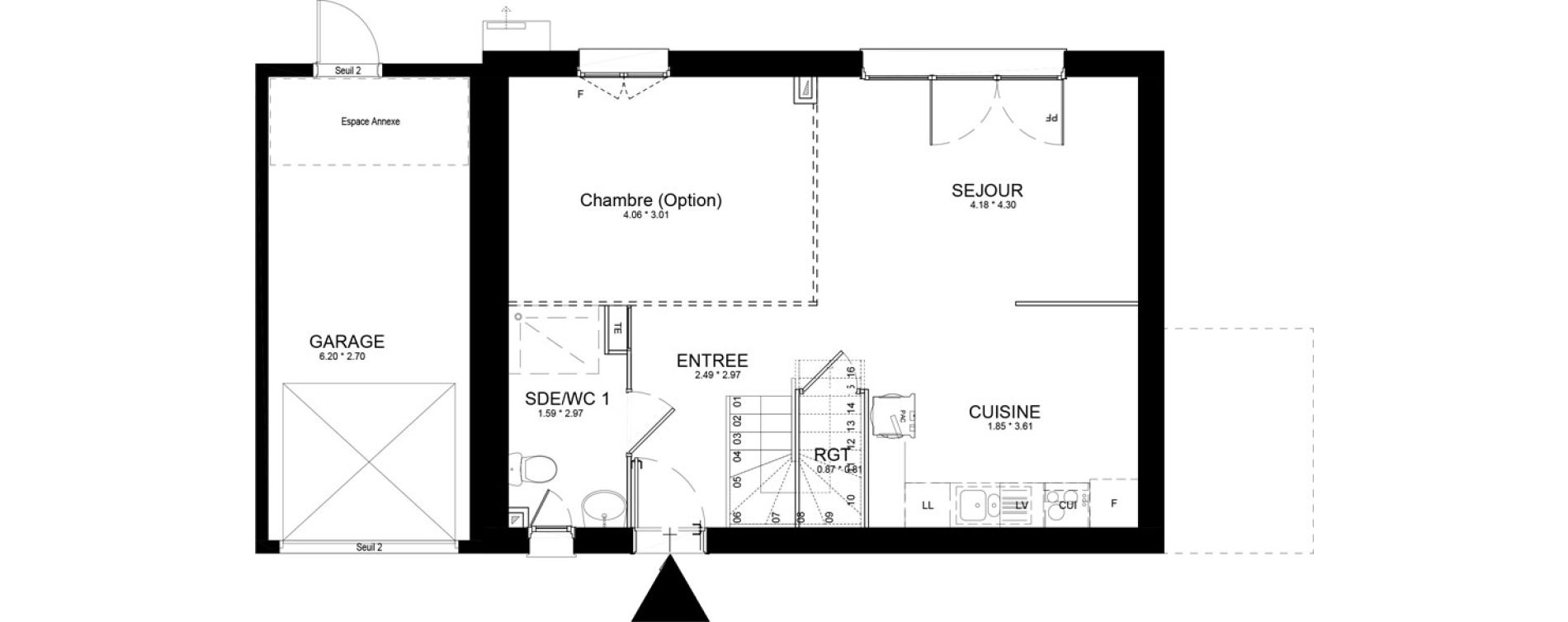 Maison T4 de 93,03 m2 &agrave; Isles-L&egrave;s-Villenoy Centre