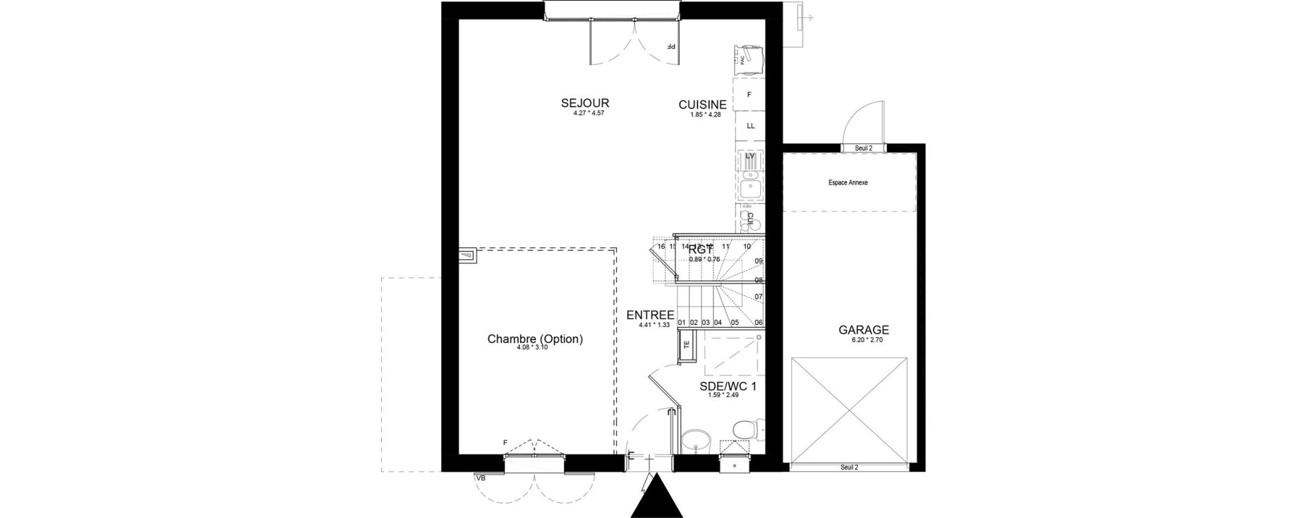 Maison T4 de 97,82 m2 &agrave; Isles-L&egrave;s-Villenoy Centre