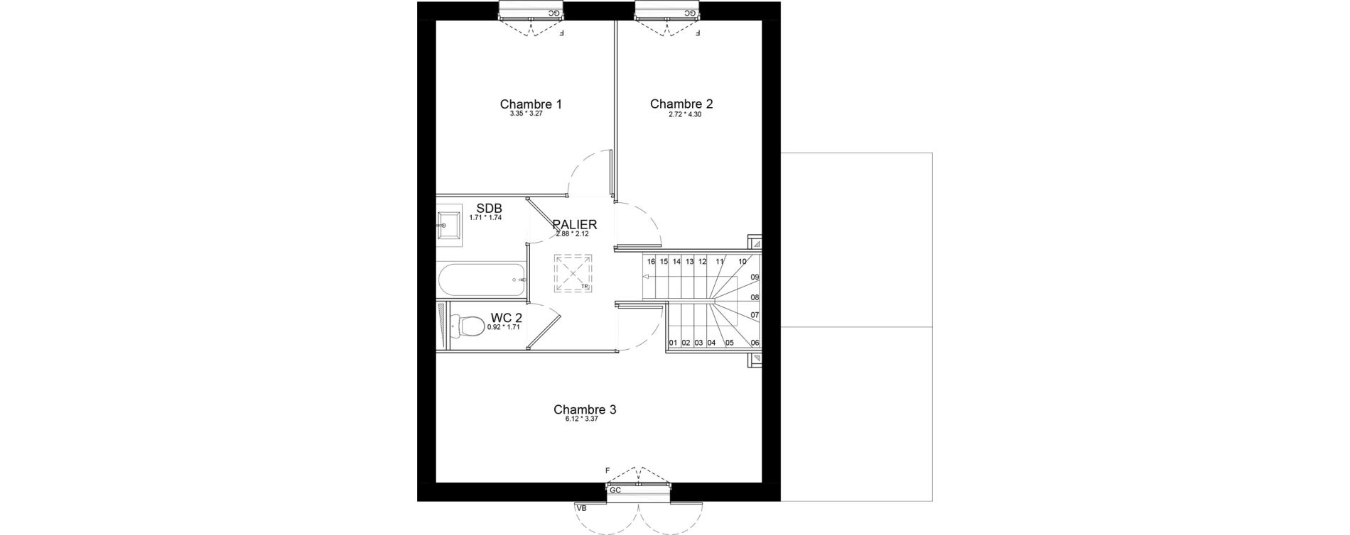 Maison T4 de 97,73 m2 &agrave; Isles-L&egrave;s-Villenoy Centre