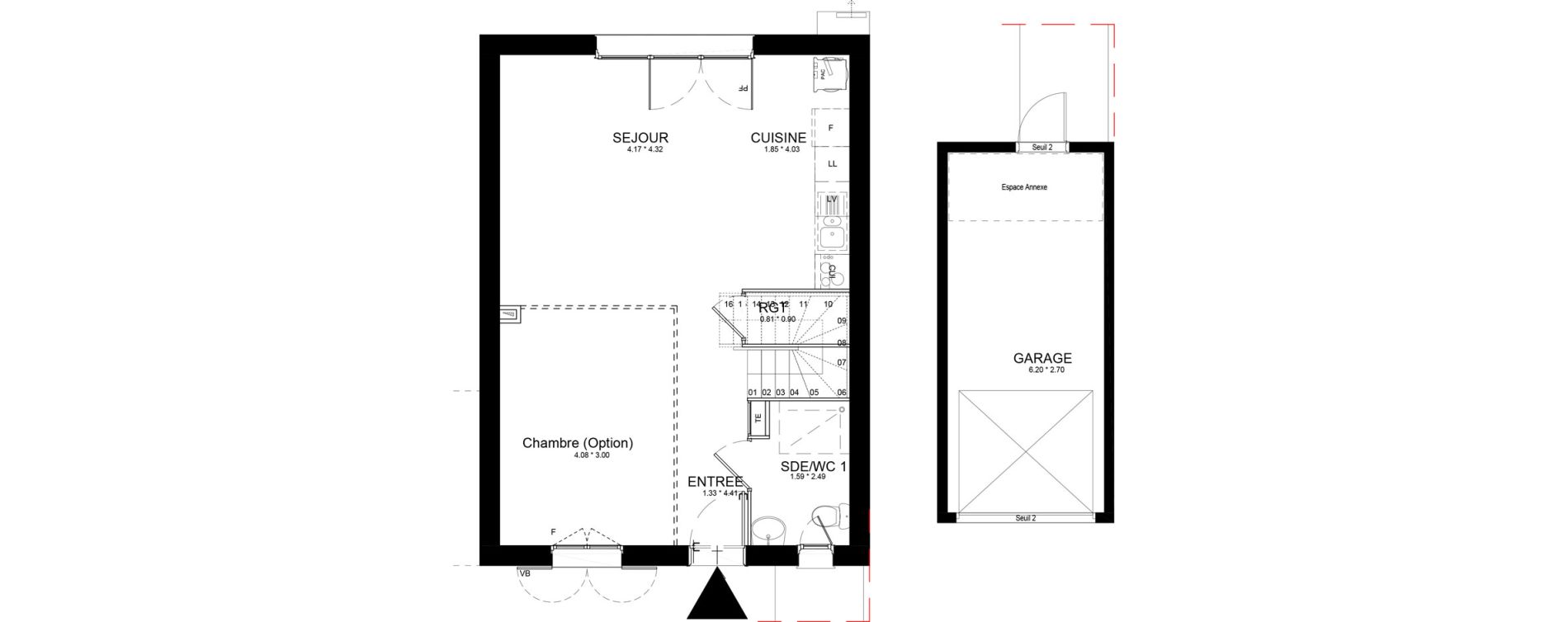 Maison T4 de 93,05 m2 &agrave; Isles-L&egrave;s-Villenoy Centre