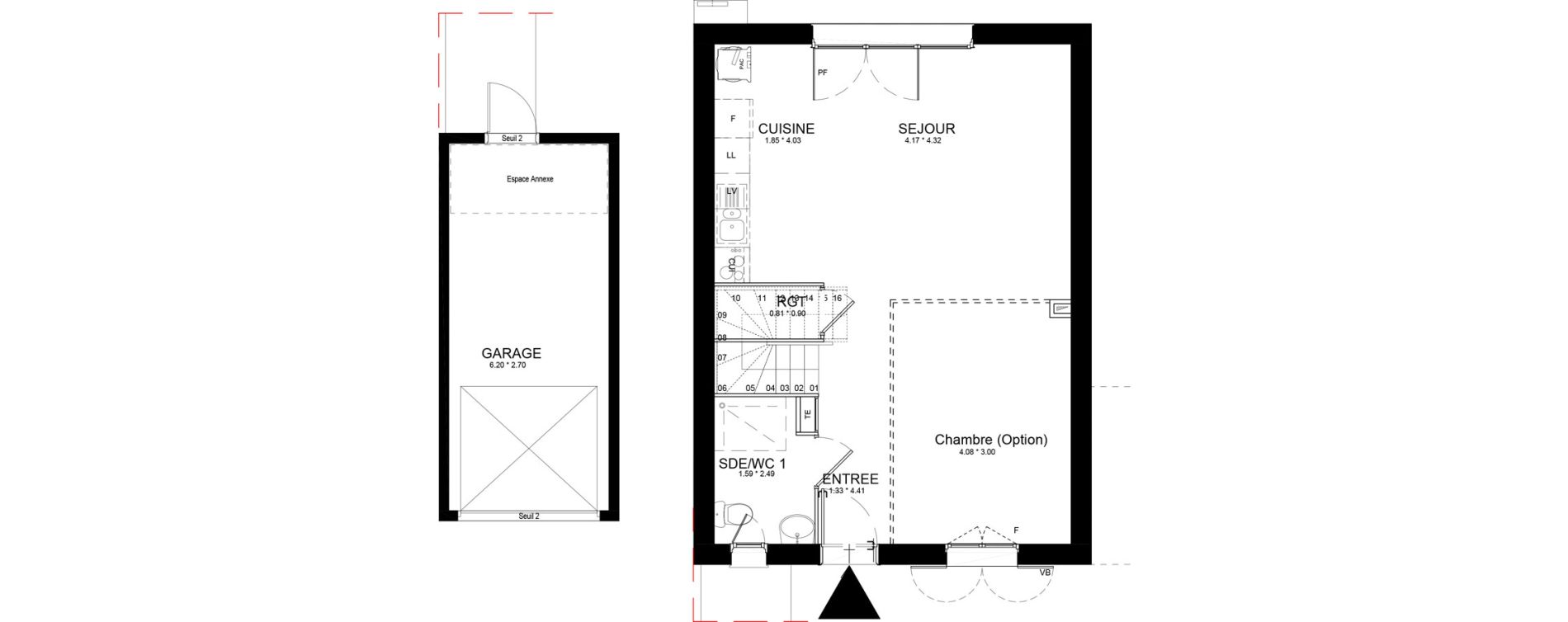 Maison T4 de 93,05 m2 &agrave; Isles-L&egrave;s-Villenoy Centre