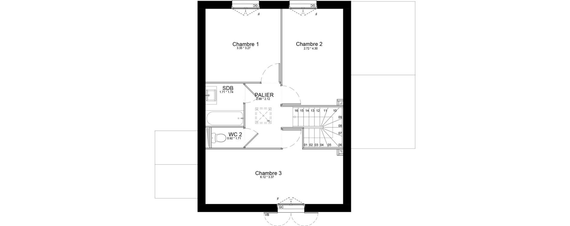 Maison T4 de 97,73 m2 &agrave; Isles-L&egrave;s-Villenoy Centre