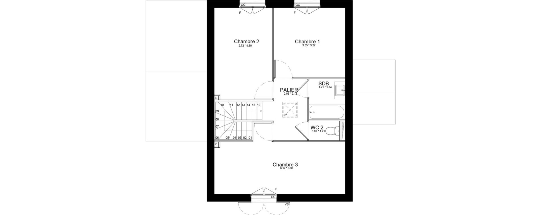 Maison T4 de 97,73 m2 &agrave; Isles-L&egrave;s-Villenoy Centre