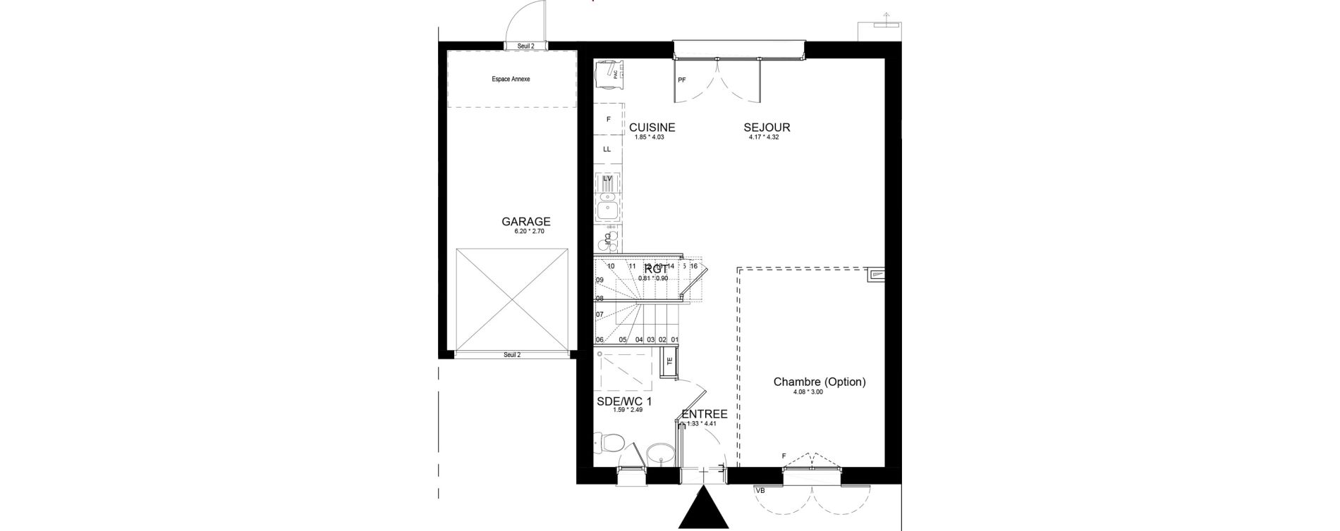 Maison T4 de 93,05 m2 &agrave; Isles-L&egrave;s-Villenoy Centre