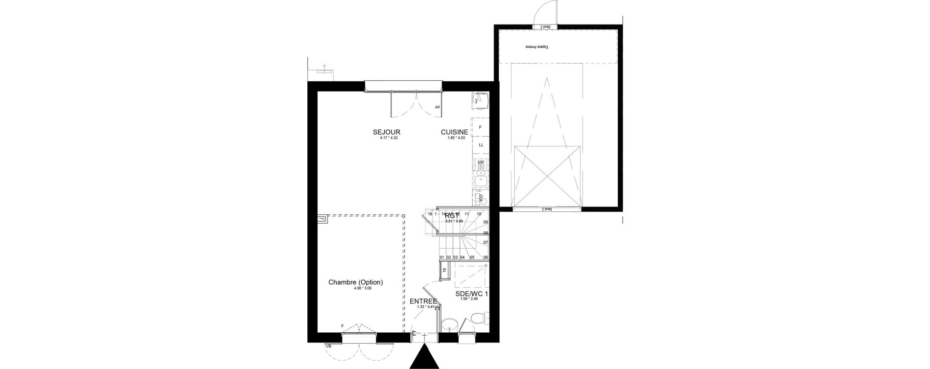 Maison T4 de 93,05 m2 &agrave; Isles-L&egrave;s-Villenoy Centre