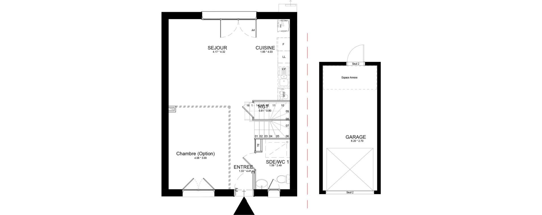 Maison T4 de 93,05 m2 &agrave; Isles-L&egrave;s-Villenoy Centre