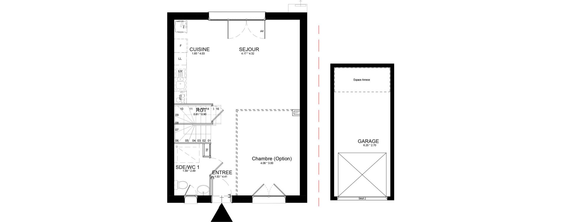 Maison T4 de 93,05 m2 &agrave; Isles-L&egrave;s-Villenoy Centre