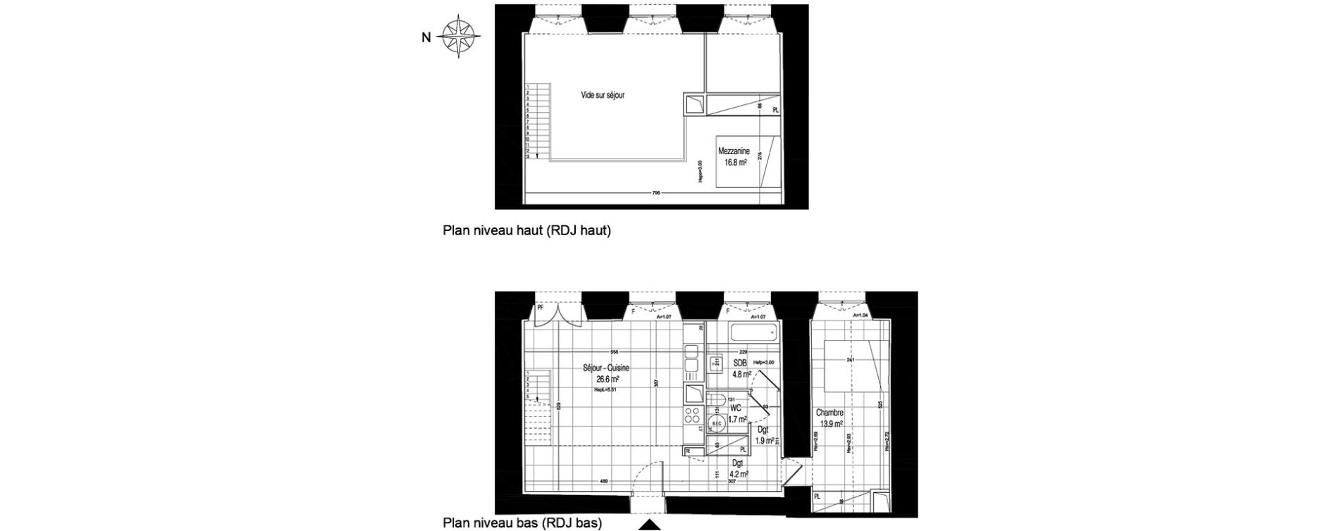 Appartement T2 bis de 69,90 m2 &agrave; La Rochette Centre