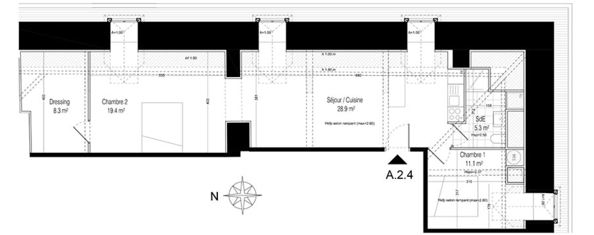 Appartement T3 de 73,00 m2 &agrave; La Rochette Centre
