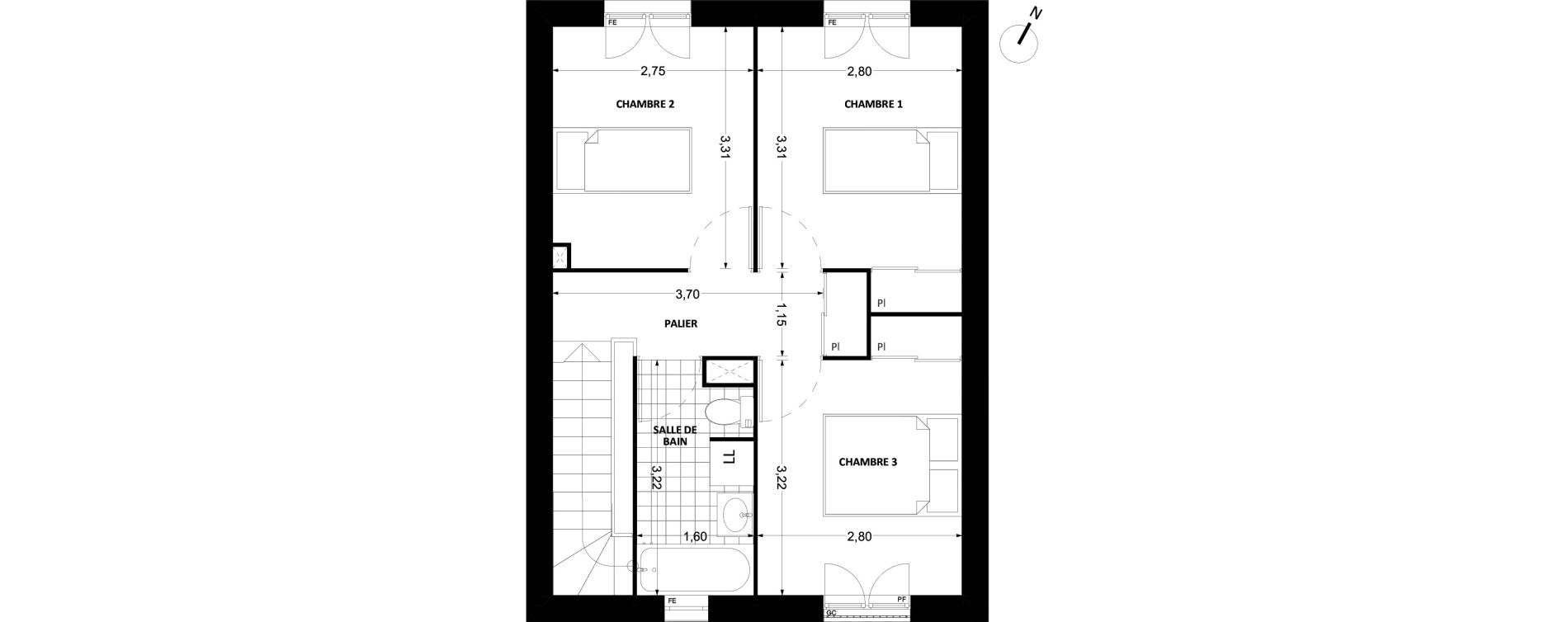 Maison T4 de 80,64 m2 &agrave; La Rochette Centre