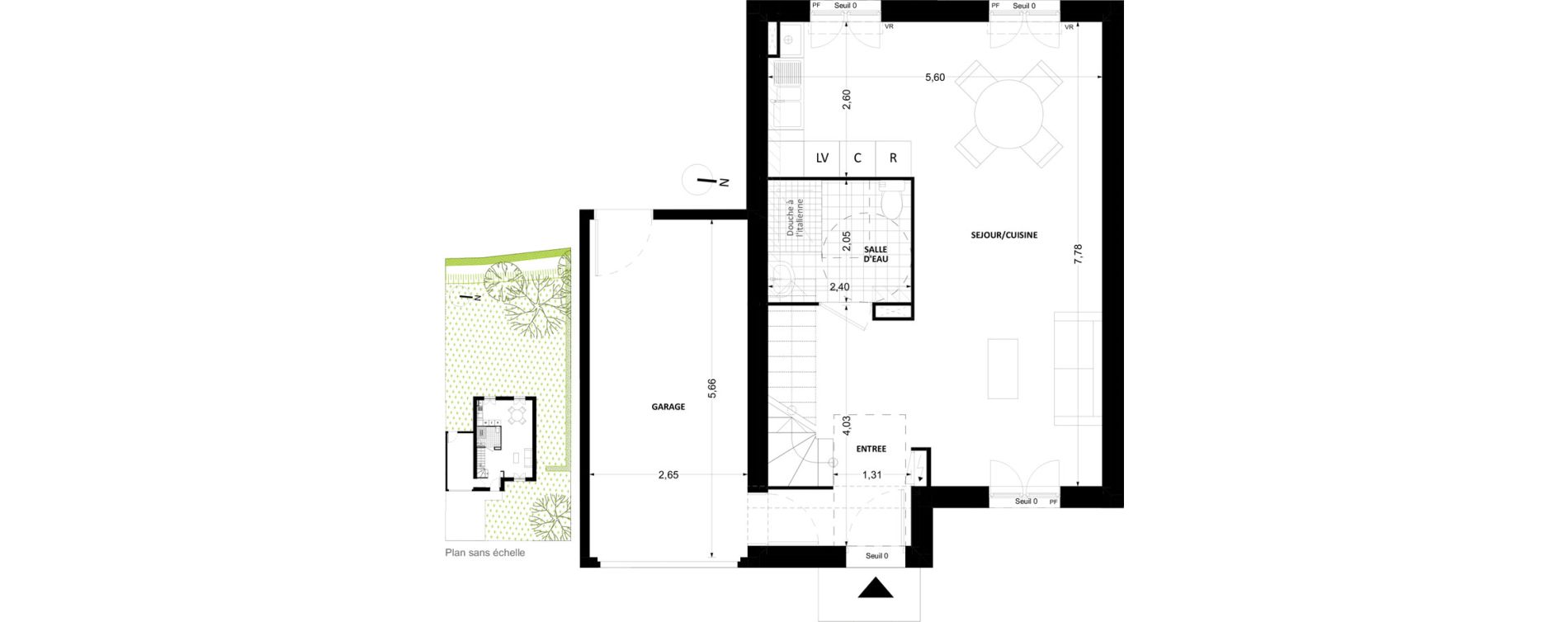 Maison T4 de 80,68 m2 &agrave; La Rochette Centre