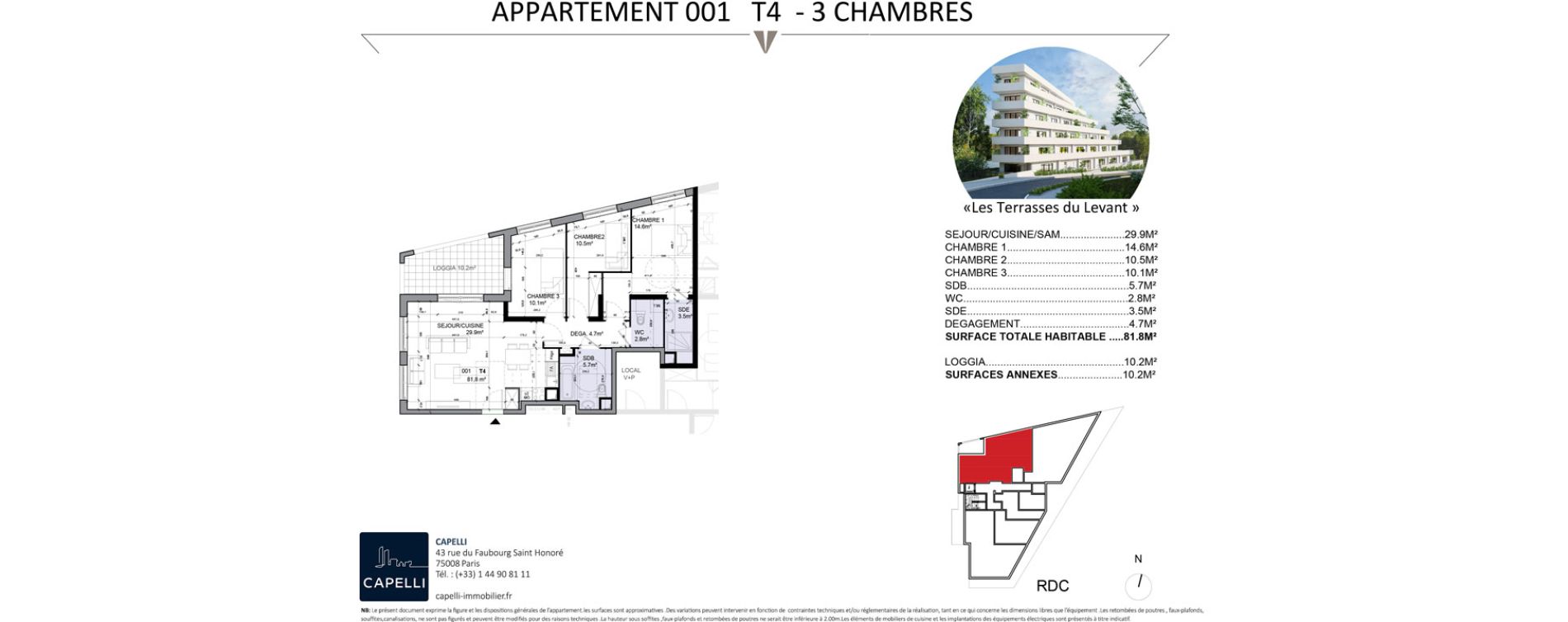 Appartement T4 de 81,80 m2 &agrave; Lagny-Sur-Marne Saint-jean
