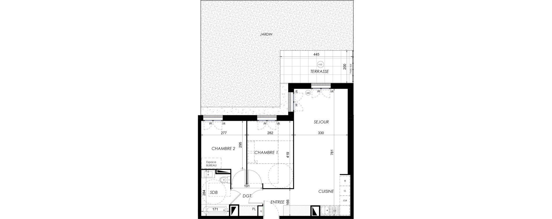 Appartement T3 de 57,08 m2 &agrave; Lieusaint Centre