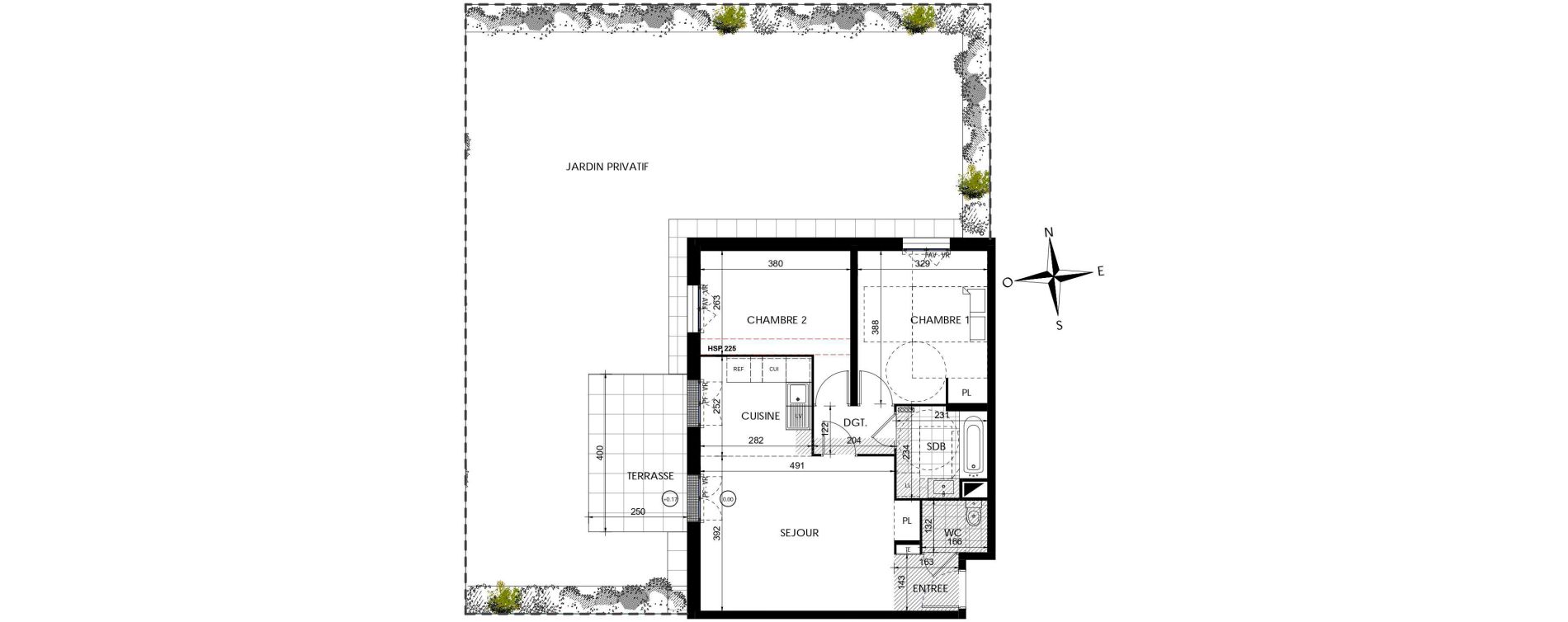 Appartement T3 de 62,97 m2 &agrave; Lieusaint Centre