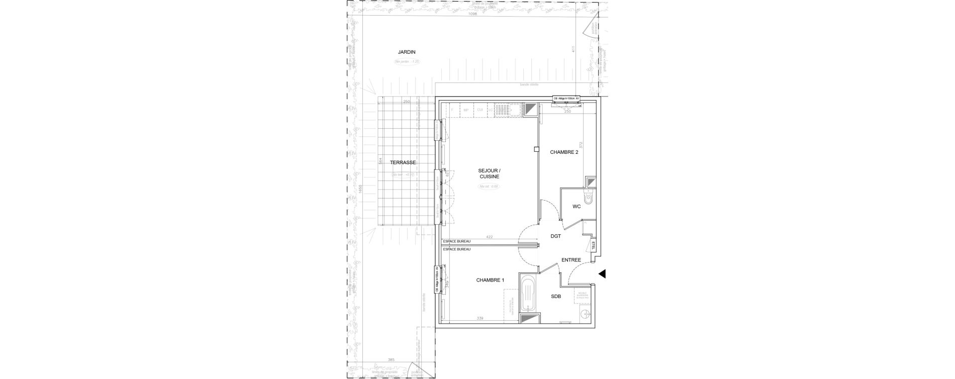 Appartement T3 de 62,32 m2 &agrave; Lognes Segrais