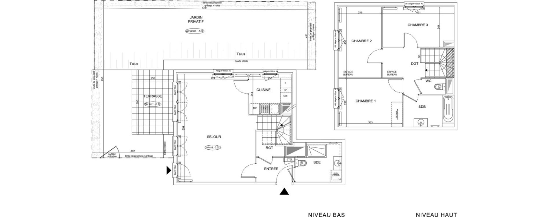 Duplex T4 de 92,27 m2 &agrave; Lognes Segrais