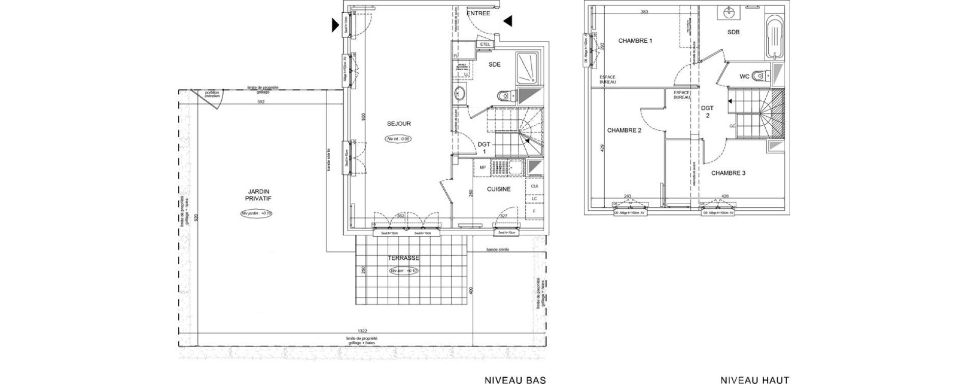 Duplex T4 de 93,25 m2 &agrave; Lognes Segrais