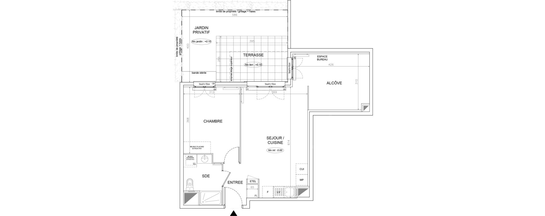 Appartement T2 de 53,54 m2 &agrave; Lognes Segrais