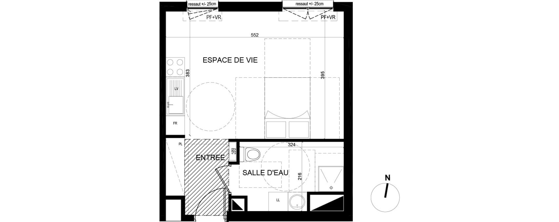Appartement T1 de 32,50 m2 &agrave; Lognes Centre