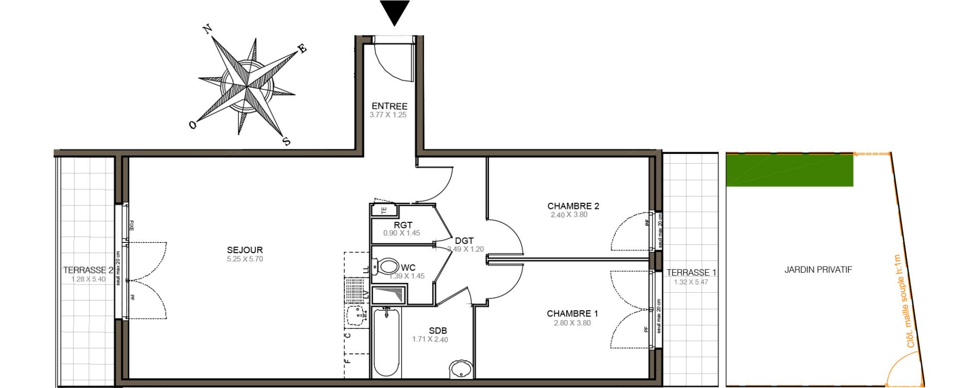 Appartement T3 de 66,18 m2 &agrave; Meaux Beauval