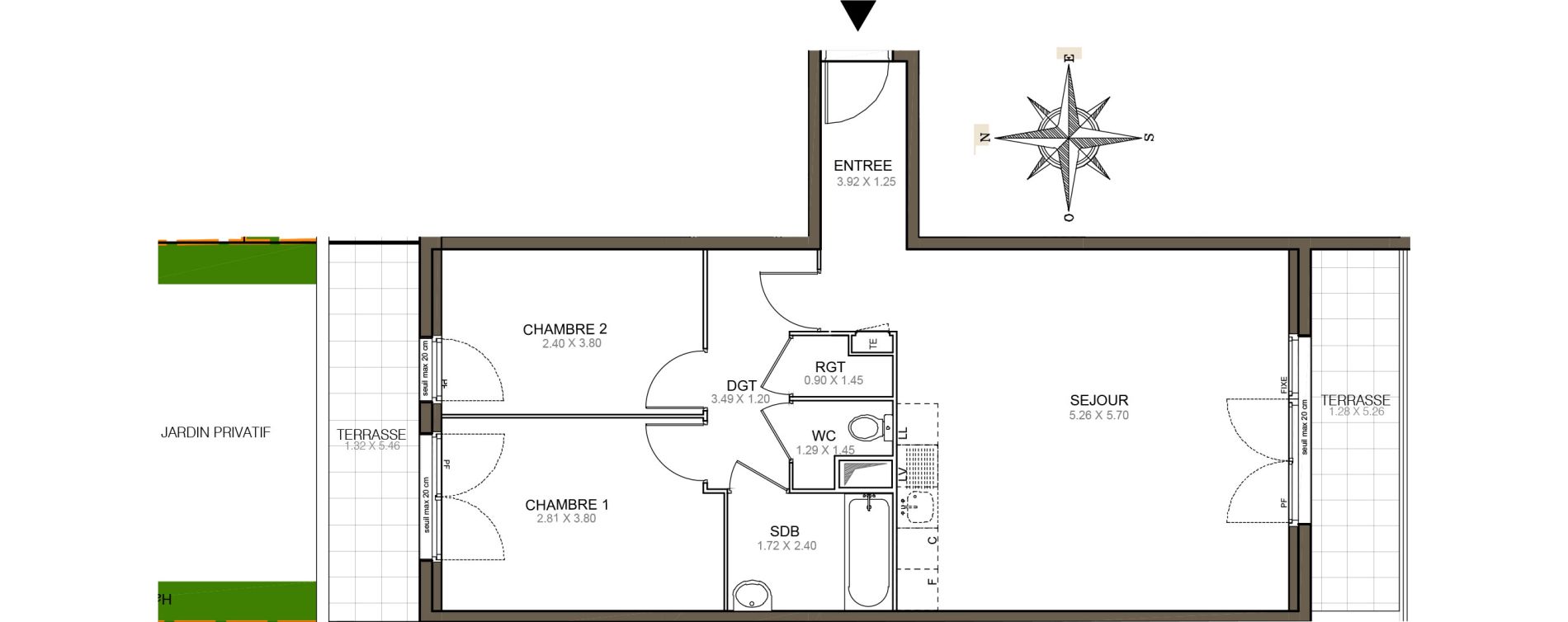 Appartement T3 de 66,37 m2 &agrave; Meaux Beauval
