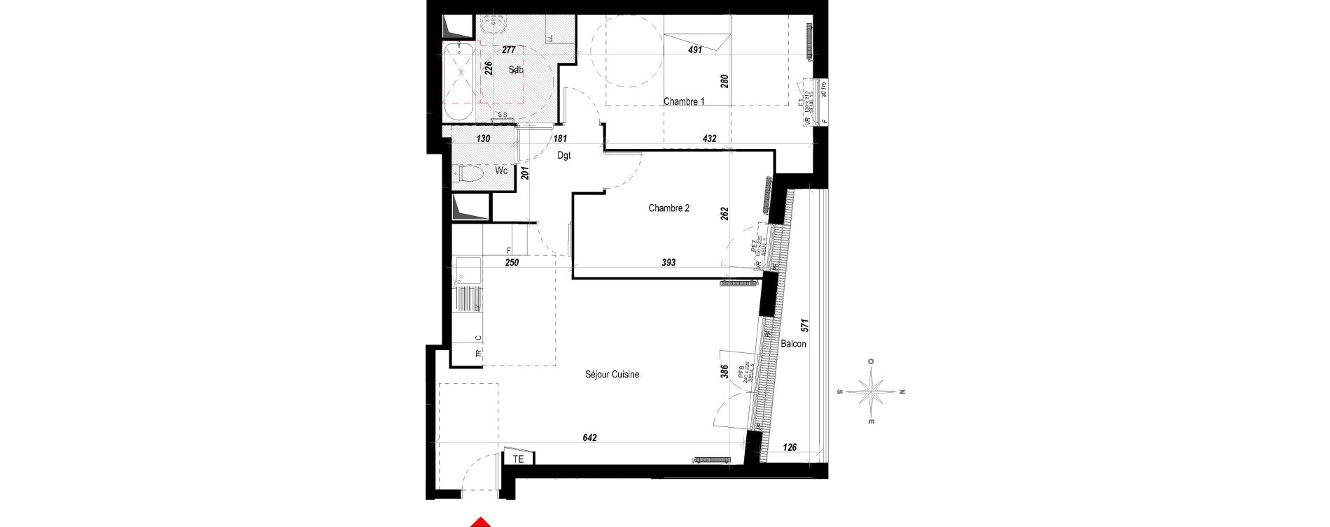 Appartement T3 de 63,60 m2 &agrave; Meaux Beauval