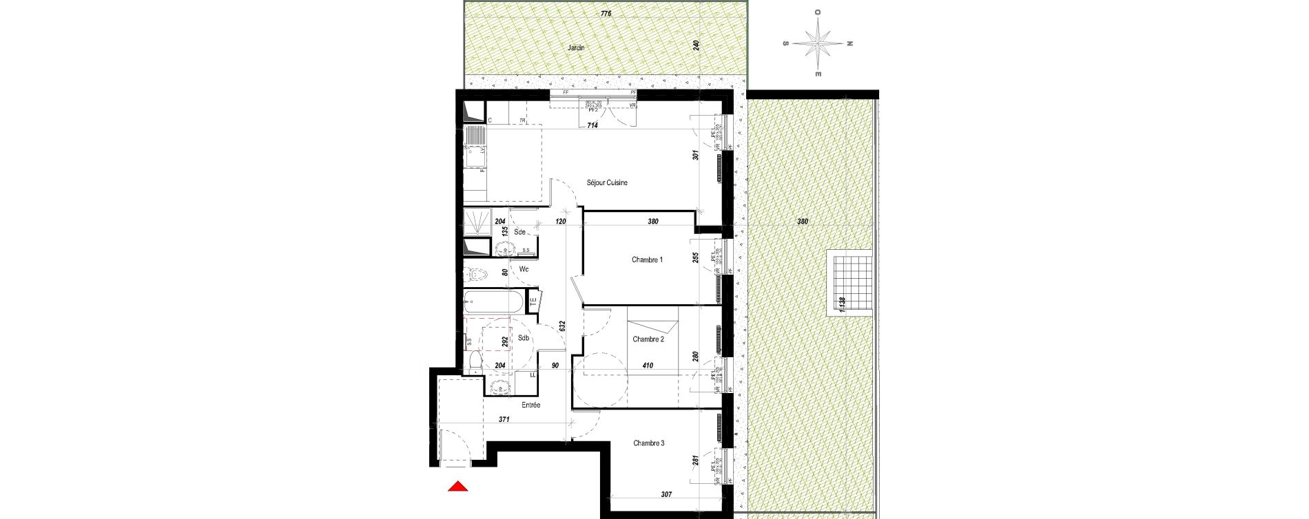 Appartement T4 de 72,11 m2 &agrave; Meaux Beauval