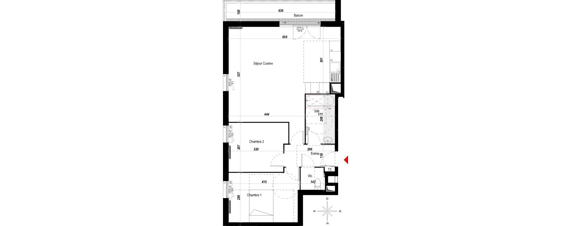Appartement T3 de 65,90 m2 &agrave; Meaux Beauval
