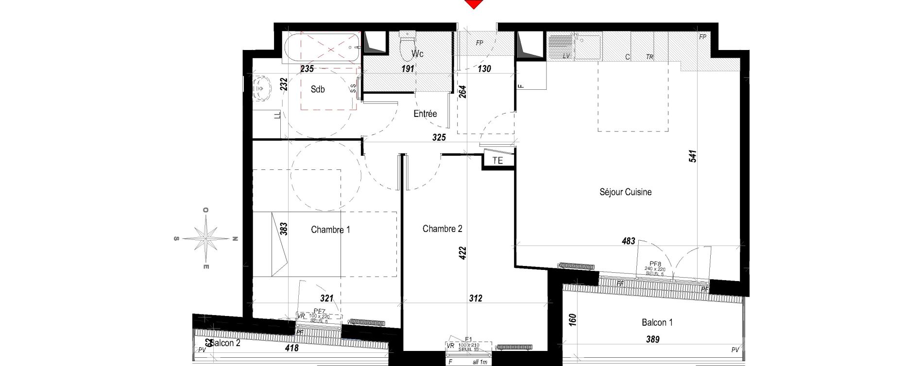Appartement T3 de 61,28 m2 &agrave; Meaux Beauval