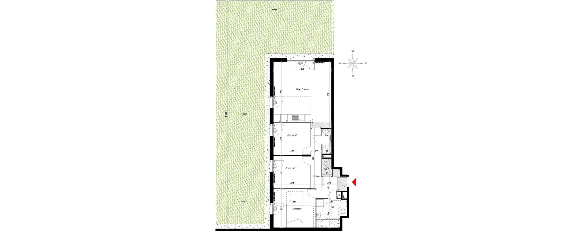Appartement T4 de 75,09 m2 &agrave; Meaux Beauval
