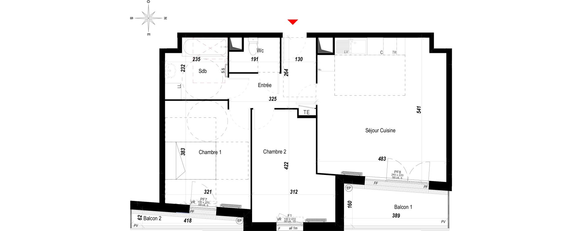 Appartement T3 de 61,28 m2 &agrave; Meaux Beauval
