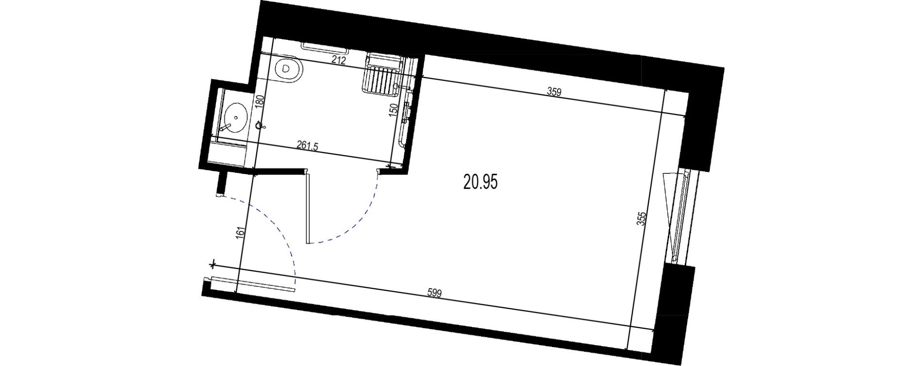 Chambre m&eacute;dicalis&eacute;e de 20,95 m2 &agrave; Meaux Saint-faron