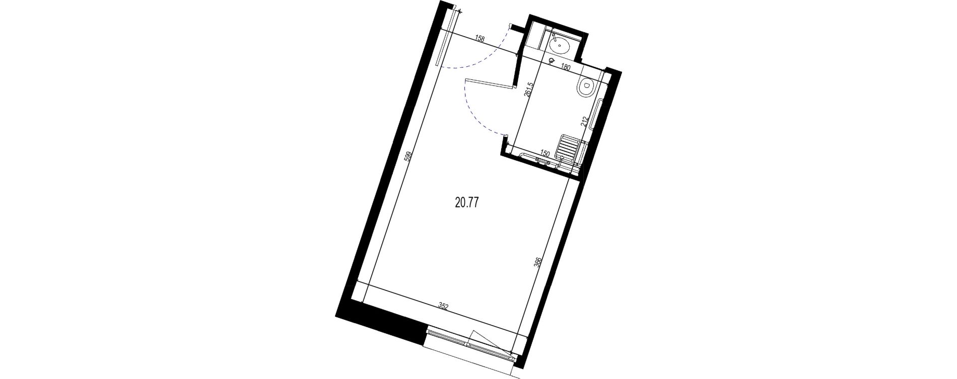 Chambre m&eacute;dicalis&eacute;e de 20,77 m2 &agrave; Meaux Saint-faron