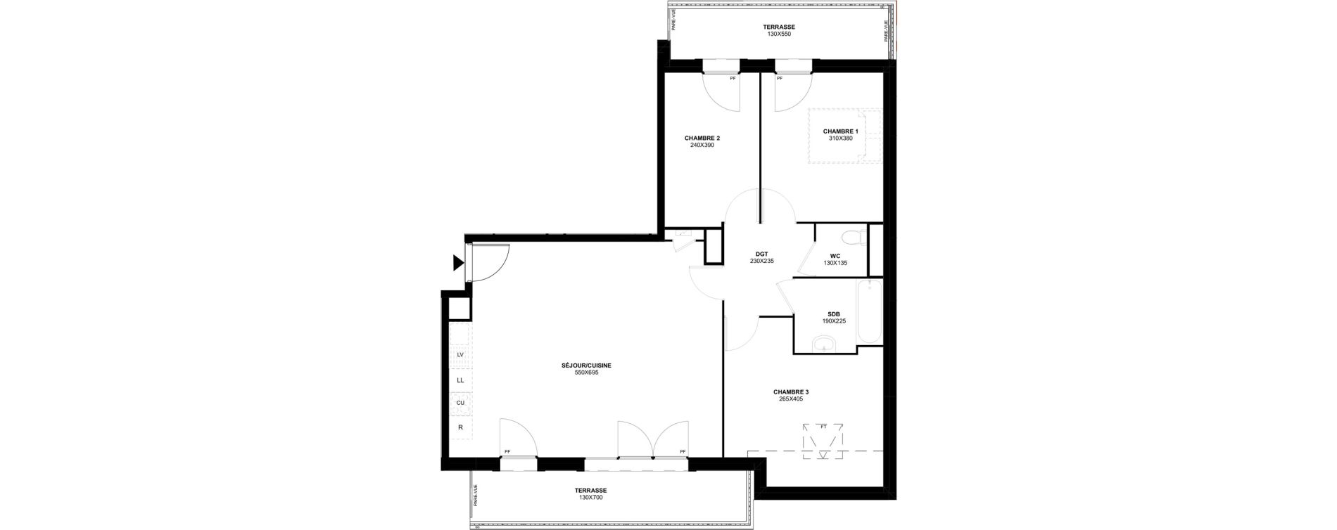 Appartement T4 de 81,02 m2 &agrave; Meaux Foch - allende