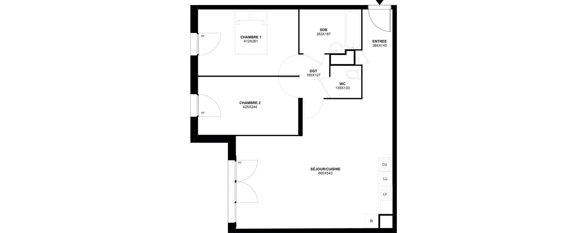 Appartement T3 de 68,31 m2 &agrave; Meaux Foch - allende