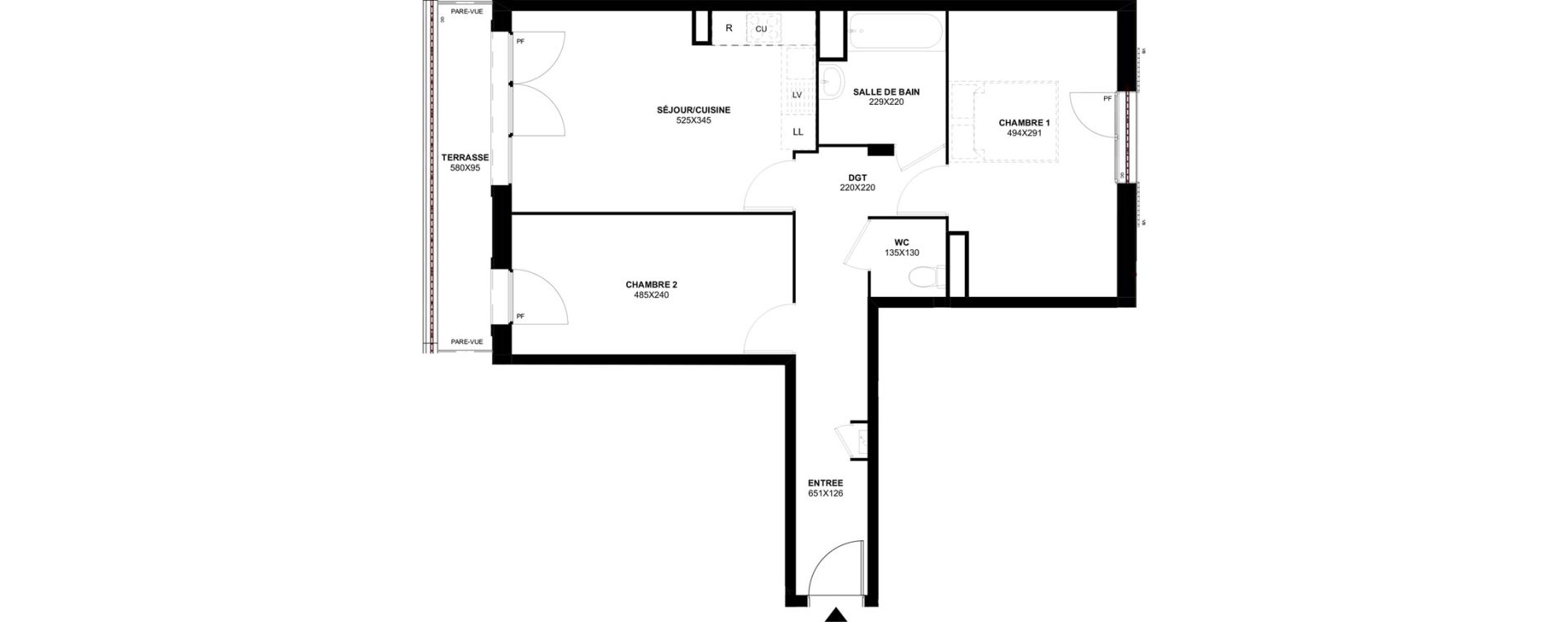 Appartement T3 de 61,05 m2 &agrave; Meaux Foch - allende