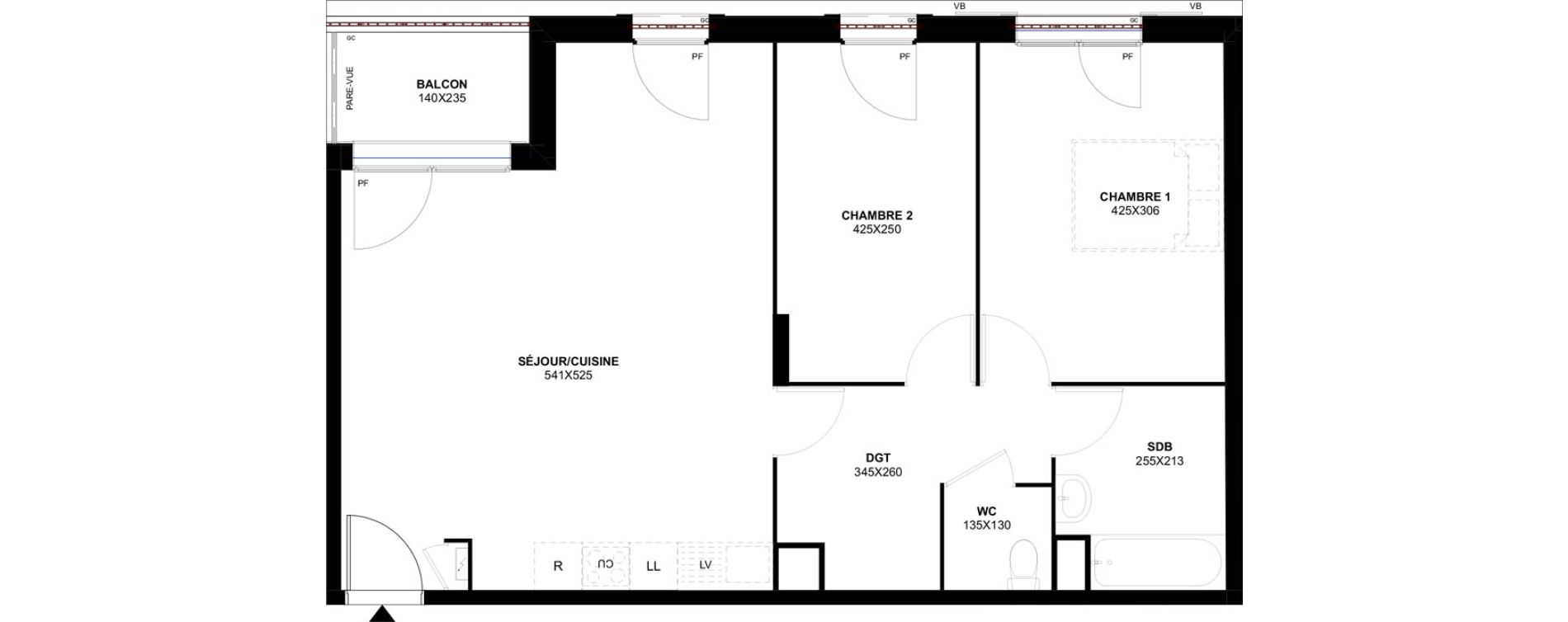 Appartement T3 de 70,06 m2 &agrave; Meaux Foch - allende