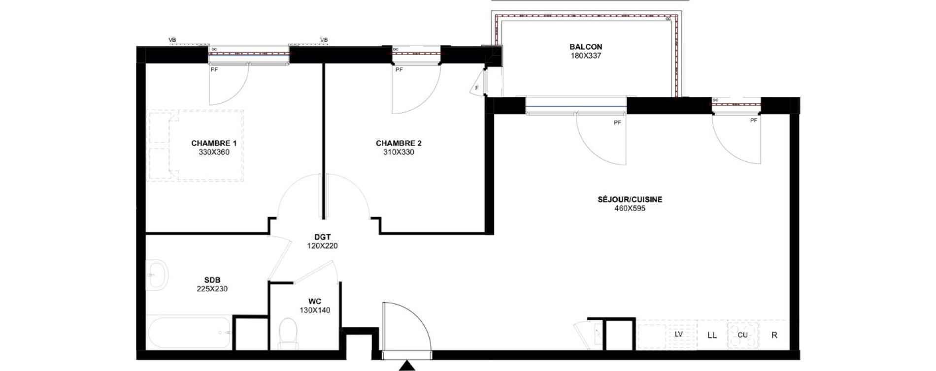 Appartement T3 de 62,66 m2 &agrave; Meaux Foch - allende