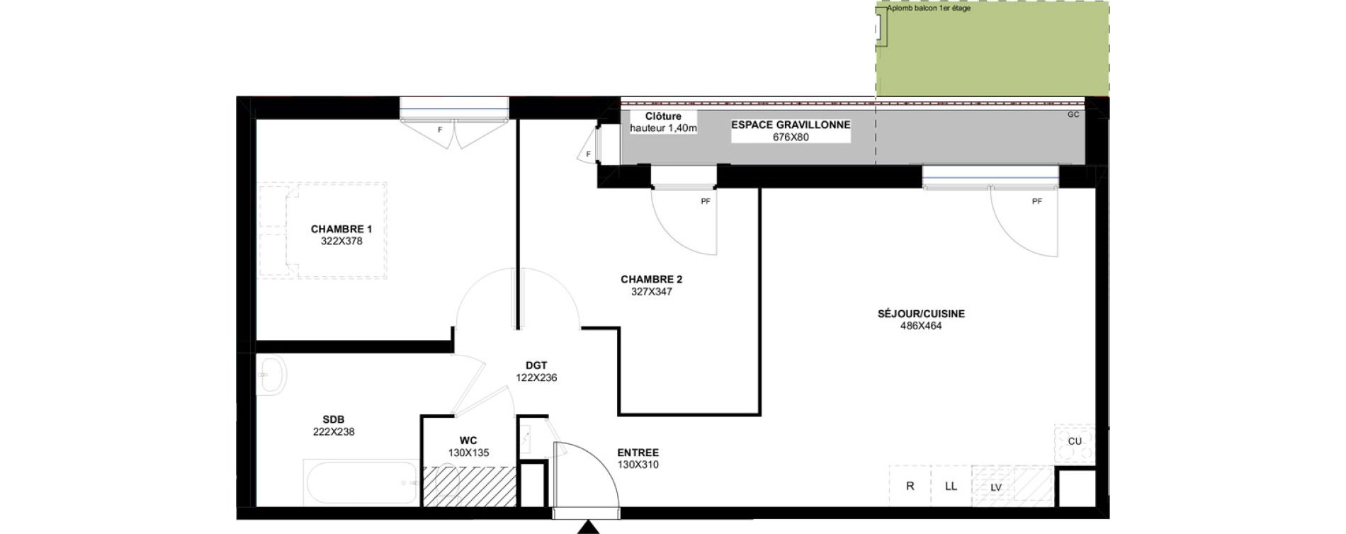 Appartement T3 de 59,17 m2 &agrave; Meaux Foch - allende