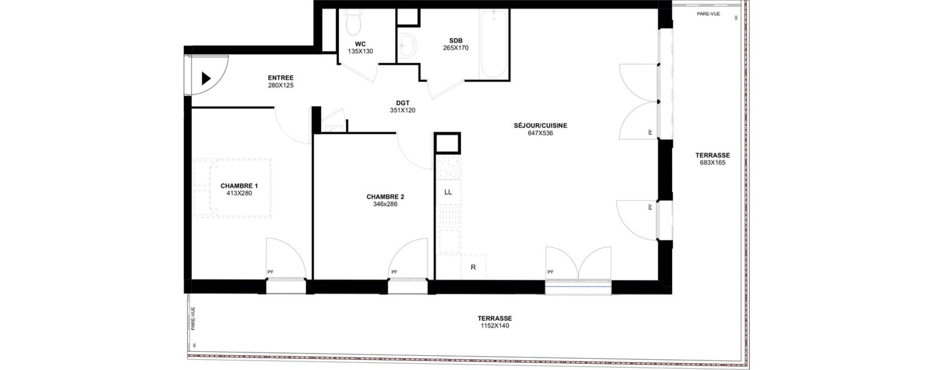 Appartement T3 de 66,52 m2 &agrave; Meaux Foch - allende