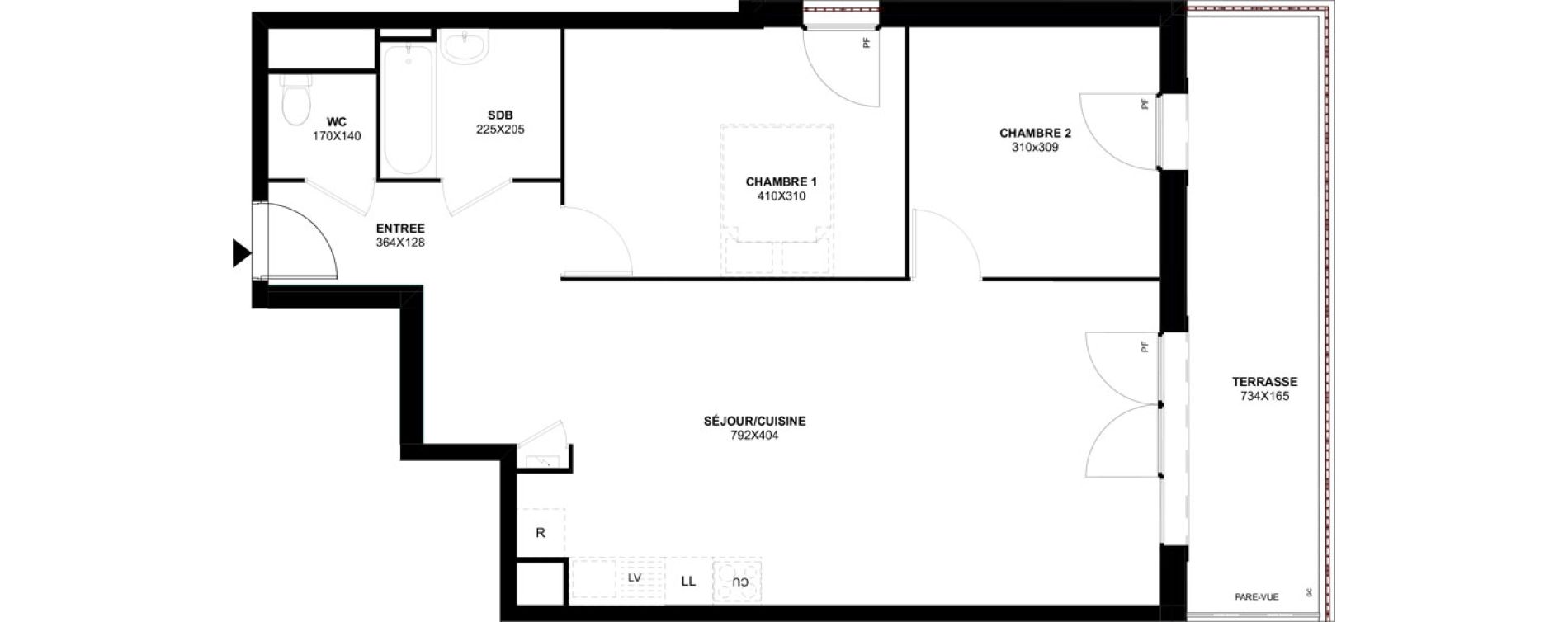 Appartement T3 de 67,69 m2 &agrave; Meaux Foch - allende